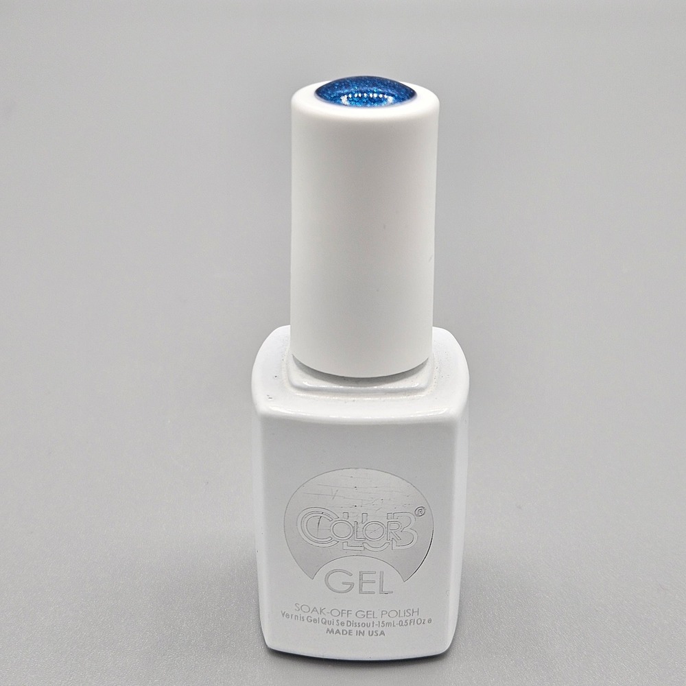 Color Club Gel Soak-Off Nail Polish Find‎ Balance GEL1189 Blue Glitter 0.5oz